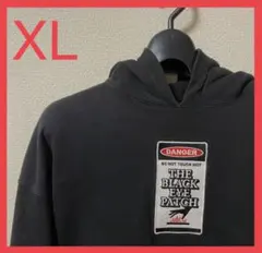 【美品】ブラックアイパッチ センター刺繍ロゴ XLサイズ 希少 パーカー