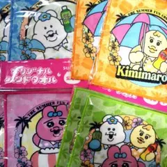 計８枚 サントリー×可哀想に！ おぱんちゅうさぎ 、ハンドタオル全４種×２