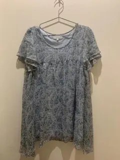 grove チェニック　夏　青　水色　透けのサムネイル