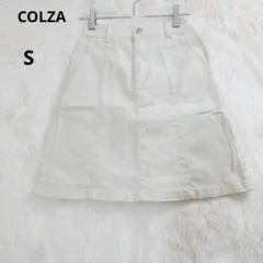 コルザ　デニムスカート　台形　Aライン　ミニスカート　S　ハニーズ