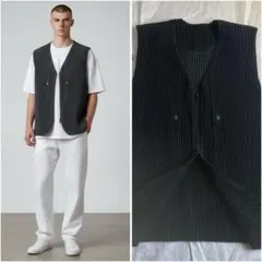 HOMME PLISSE ISSEY MIYAKE ベスト ブラウン 3 - メルカリ