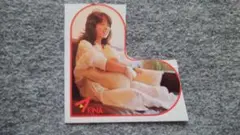 中森明菜　ステッカー　９・３ｘ９・５ｃｍ　雑誌付録
