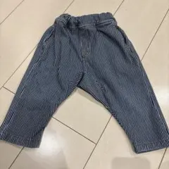 未使用　ストライプ ウエストゴムパンツ80㎝