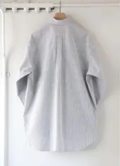 希少美品COMOLI コモリシャツWhitestripeサイズ3