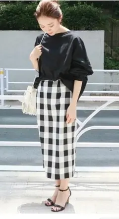 美品　IENA イエナ　ギンガムチェックスカート　36