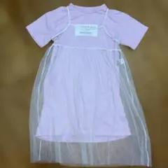 PINKHUNT 半袖 Tシャツワンピース　キャミレースワンピ　セット　重ね着のサムネイル