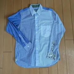BEAMS+TUBE 長袖シャツ S ビームス　パッチワーククレイジーパターン