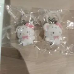 めじるしアクセサリー サンリオキャラクターズ ふわふわスノー　ハローキティ×2
