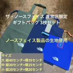 【新品未使用】 ノースフェイス 直営店限定ギフトバッグ3枚セット