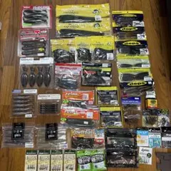 バス釣り引退　新品未開封 バス釣り引退セット 全約172点(ルアーワーム約136点)｜Yahoo