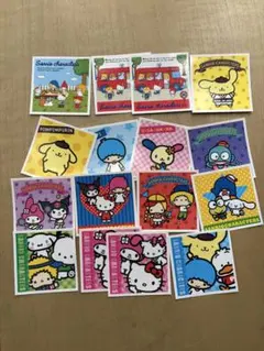 サンリオキャラクター シール 16枚（2枚被り）