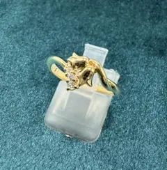 【Christian Dior】ヴィンテージ ダイヤモンド リング K18