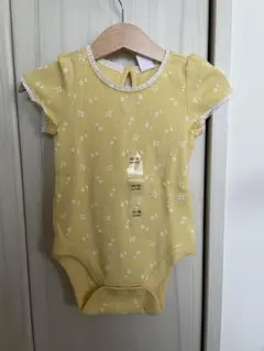 【新品未使用】GAP イエロー花柄ロンパース 80cm