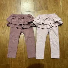 ユニクロ　フリル付きパンツ 2点セット 90cm