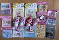 おぱんちゅうさぎ　ぬいぐるみマスコット4個とグッズ13点セット