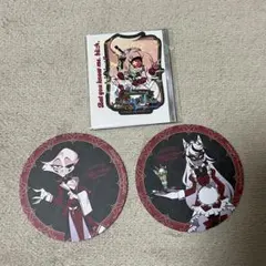 ハズビンホテル アニメイトカフェ コースター ステッカー エンジェルダスト