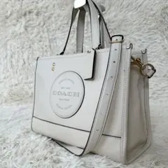 COACH デンプシー ロゴパッチ 2way ハンドバッグ キャリオール