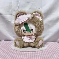 ハンドメイド 着ぐるみ おすわりぬい服 推し活 桃色 茶色 d422