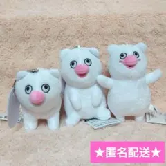 絶滅寸前の動物ハッチンパモス　カバンに付けられるぬいぐるみ【全3種セット】