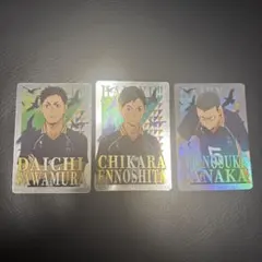 ハイキュー!! ステッカー 澤村大地 縁下力 田中龍之介