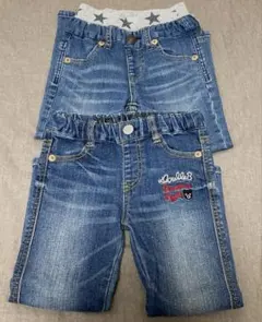 ミキハウス　double.B ダブルビー デニム　100サイズ　2点セット