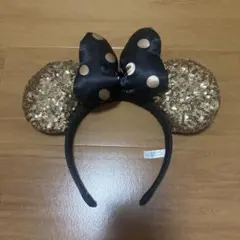 ディズニーランド・シー カチューシャ ゴールド ミニー