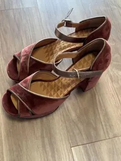 CHIE MIHARA Drop Grape ベルベットハイヒールサンダルのサムネイル
