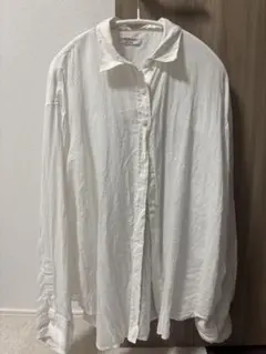 Mila Owen FRENCH LINEN 長袖シャツ ホワイト