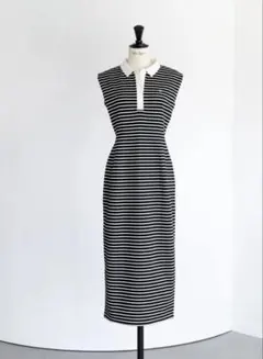 Herlipto French Sleeve Polo Long Dress