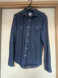 処分予定　Levi's デニムシャツ Sサイズ ダークブルー