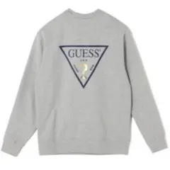 GUESS × GENERATIONS グレー トライアングルロゴ スウェット