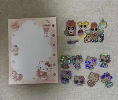 【シールおすそわけ】日焼けキティ　ホログラム　 フレーク　パワパフ　ドロップ