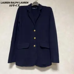 LAUREN RALPH LAUREN ニット テーラードジャケット金ボタンXS