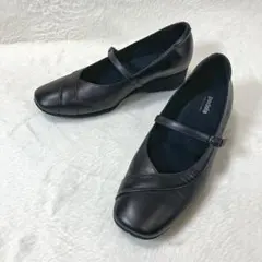 아식스 페달라 22.5㎝ 컴포트 펌프스 메리 제인 3E 블랙
