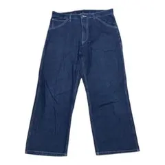 GU ワイドデニムパンツ ダークブルー