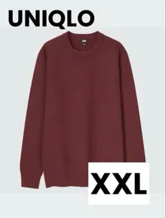 (極美品)ウォッシャブルストレッチミラノリブクルーネックセーター　XXL