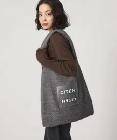 ＜CITEN＞キラキラクリアロゴトートバッグ シルバーのサムネイル