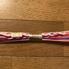 帯留　未使用　カラフル　絹