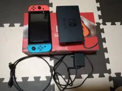 美品！Nintendo Switch 青/オレンジ Joy-Con 本体