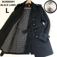 希少Lサイズ　美品　バーバリーブラックレーベル トレンチコート ノバチェック