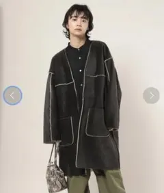 【FREAK'S STORE】リバーシブルコーデュロイボアロングコート