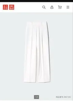 UNIQLO タックワイドパンツ　丈長め　 Mサイズ