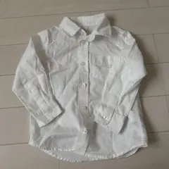 ホワイトリネン長袖シャツ