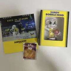サンロッカーズ渋谷 サンディー ボブルヘッド&サンディートレーディングカード