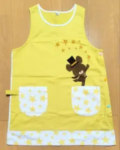 エプロン　くまのがっこう　ジャッキー　M〜Lサイズ　中古　保育士