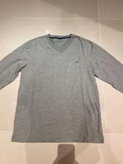 Tommy Hilfiger グレー Vネック Tシャツ XL新品