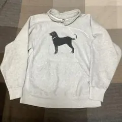 The Black Dog スウェット グレー 犬プリント
