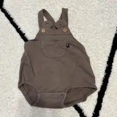 ブラウン ボタン付き サロペット 70cm