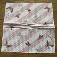 【未使用品】友禅 ハンカチ 和柄 蝶