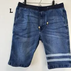 ストーンヘッド デニム風ハーフパンツ Lサイズ